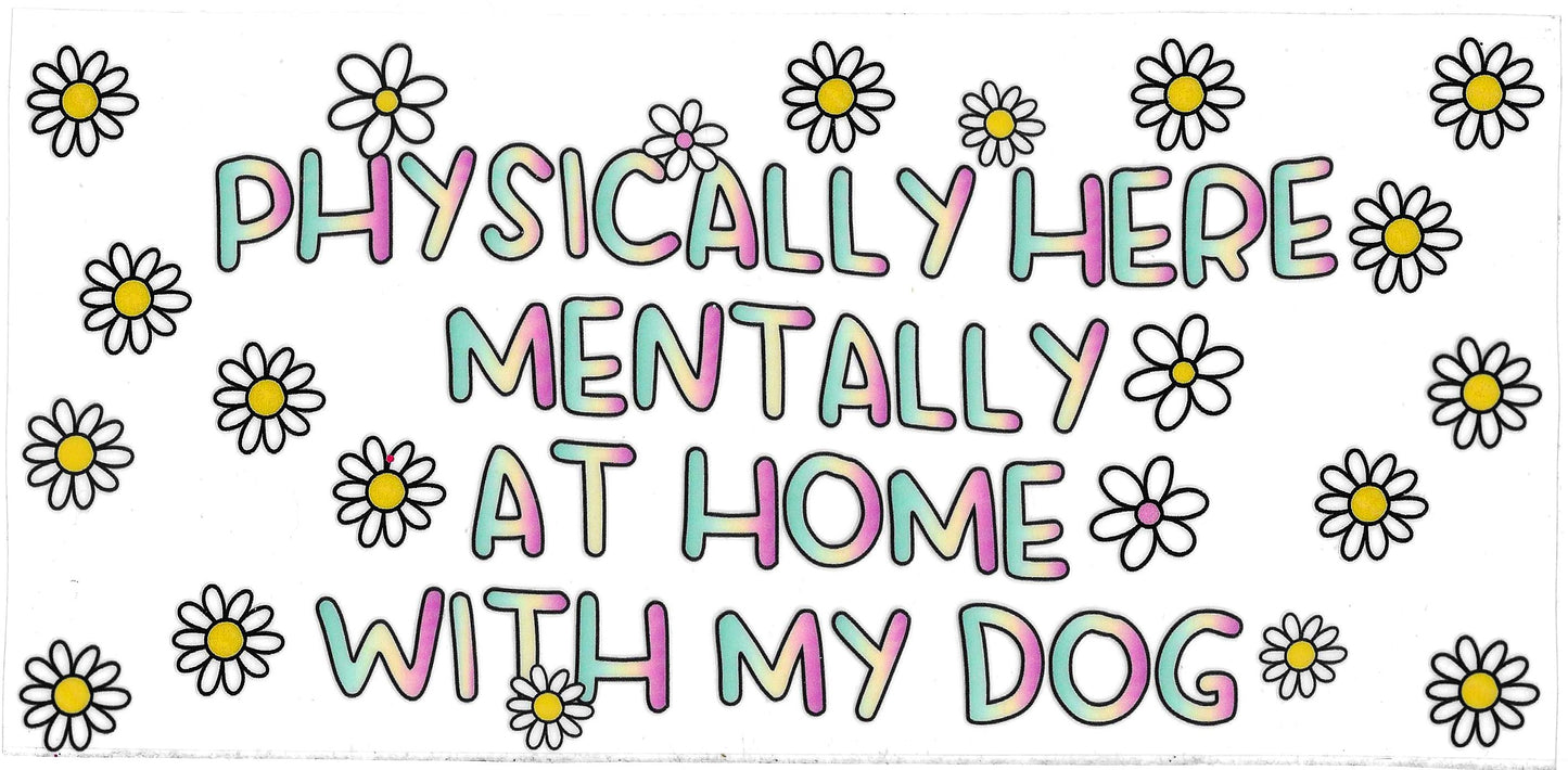 AT HOME WITH MY DOG