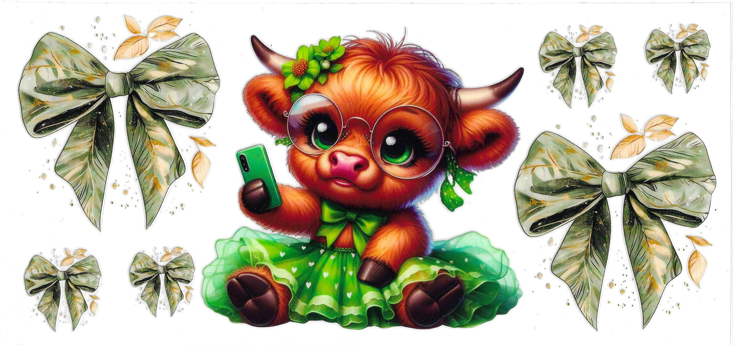 GREEN DRESS COW