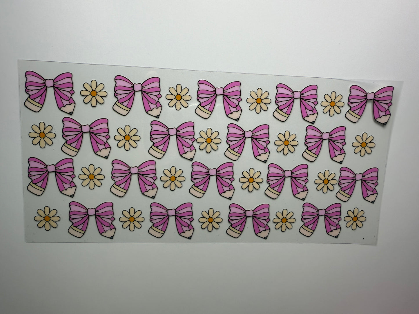 Pink teacher bows