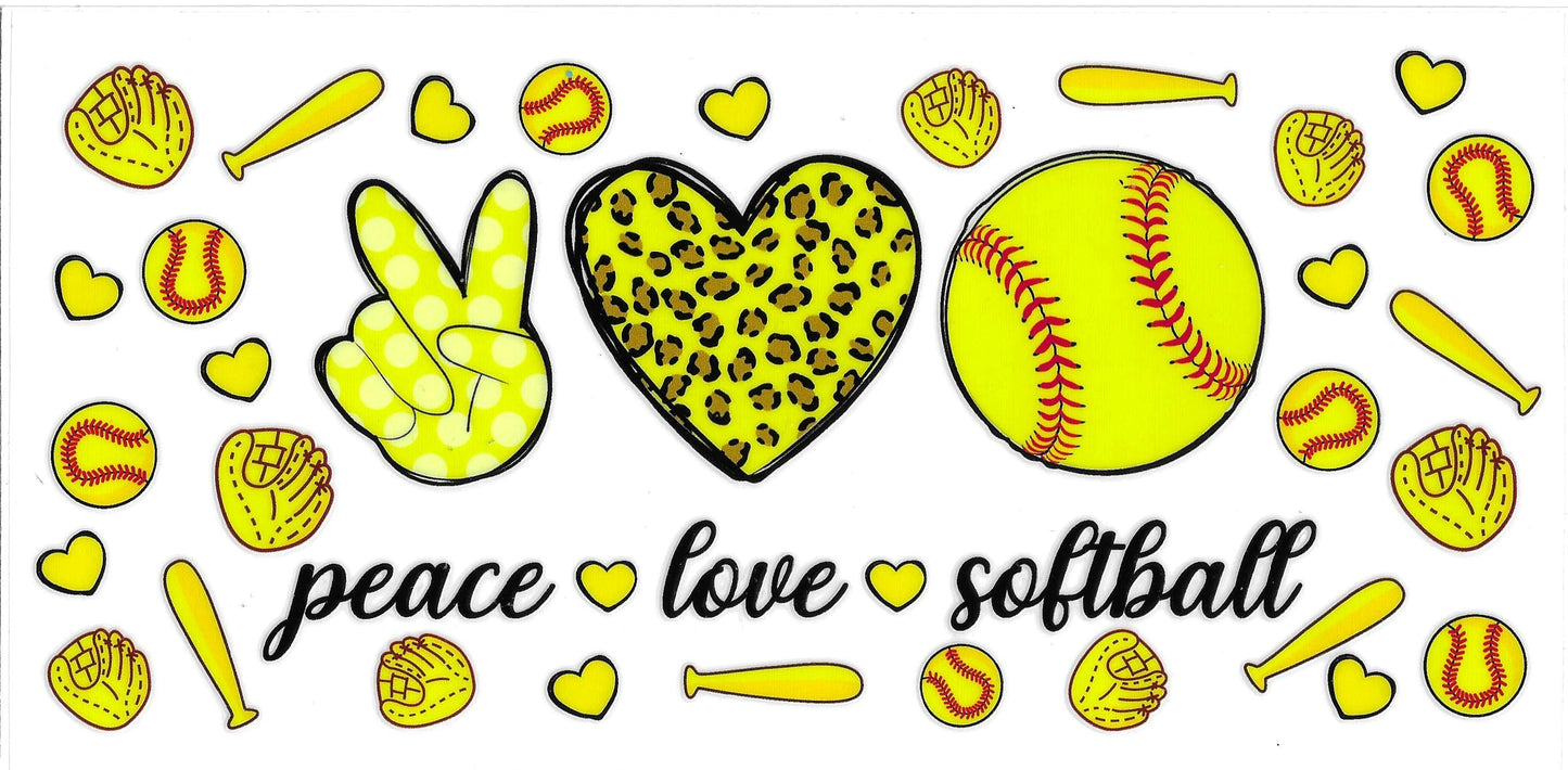 PEACE LOVE SOFTBALL