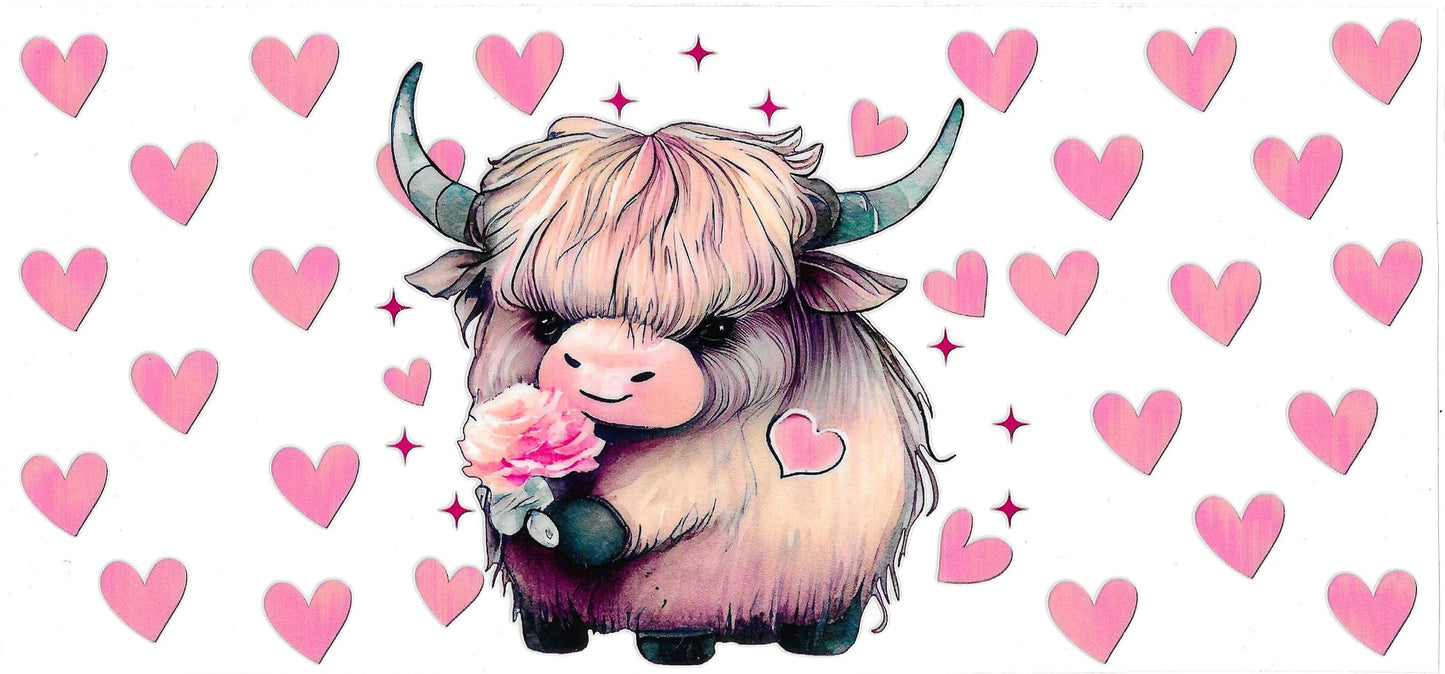 PINK HEART COW
