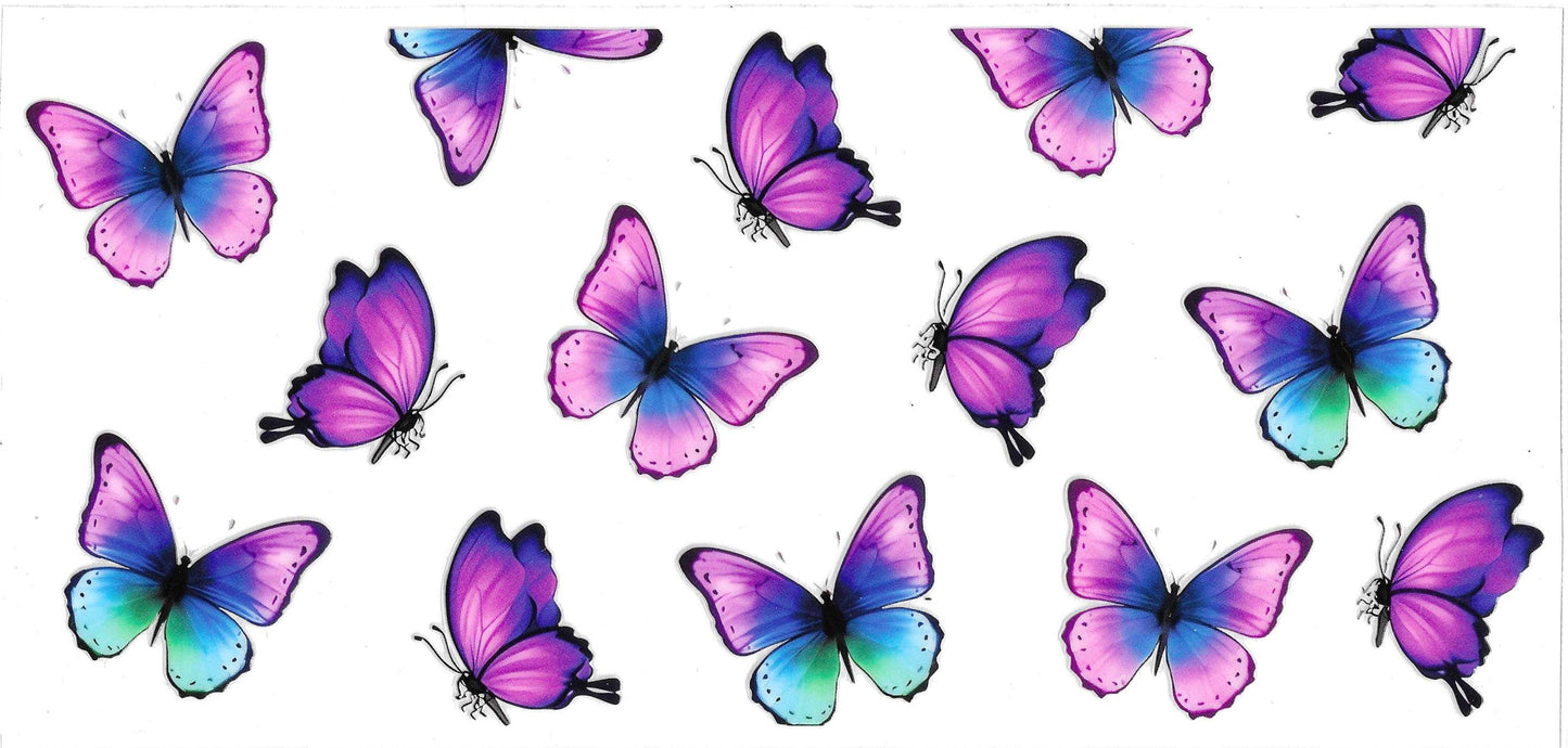 PURPLE BLUE BUTTERFLIES