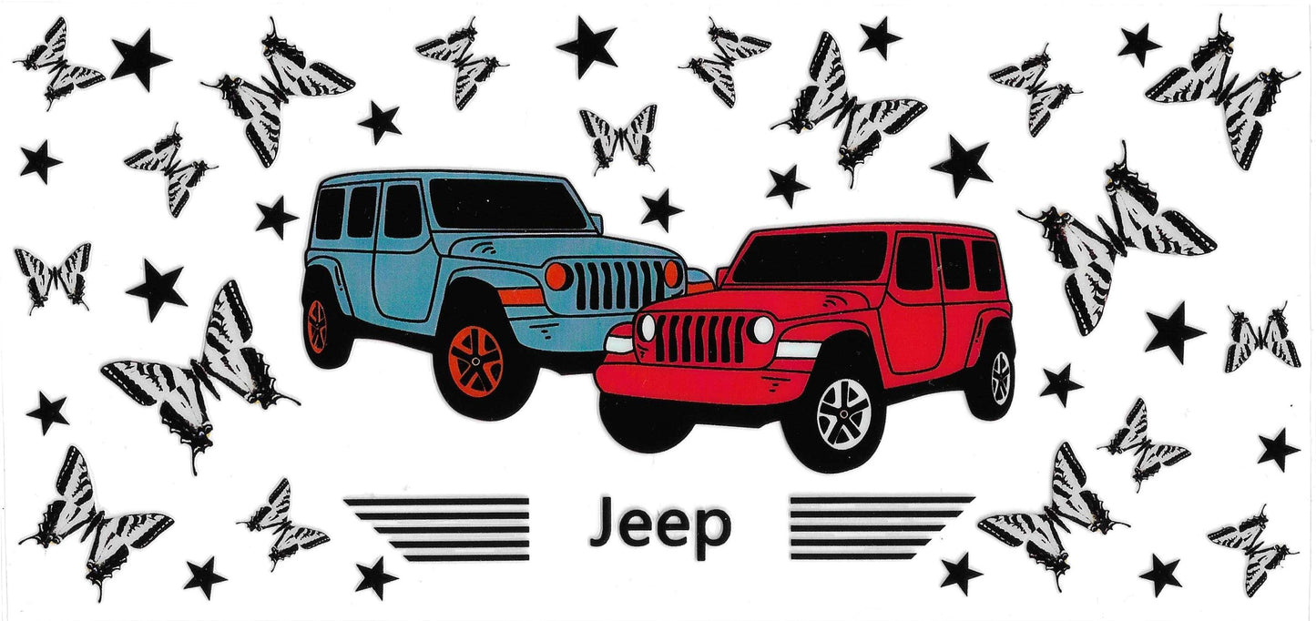 RED BLUE JEEPS