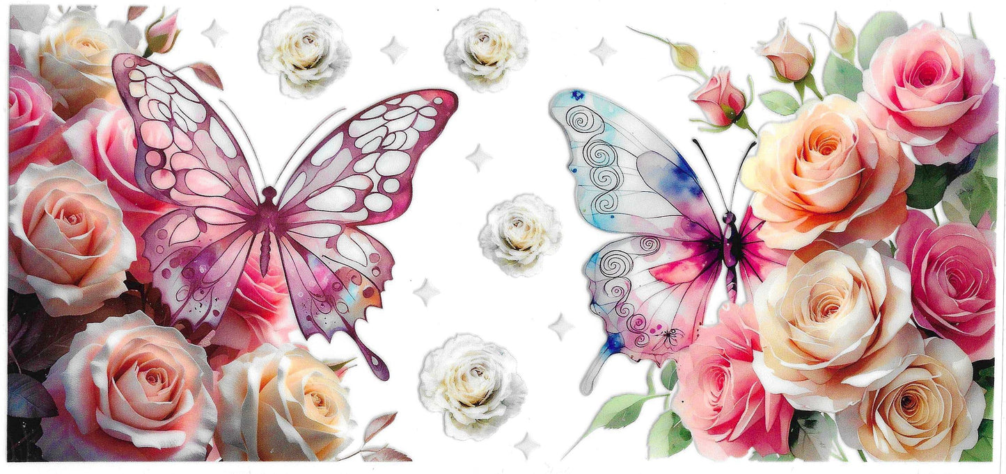 ROSEBUDS BUTTERFLIES