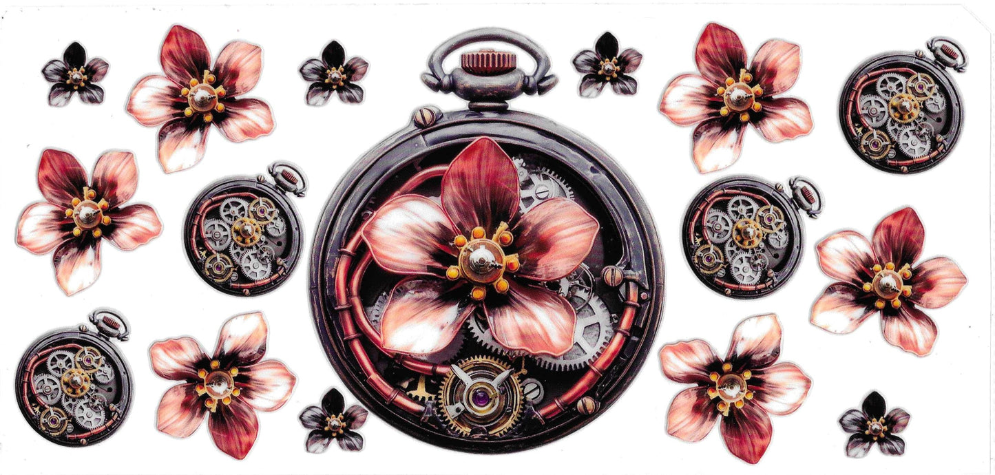 STEAM PUNK WATCH FLOWERS