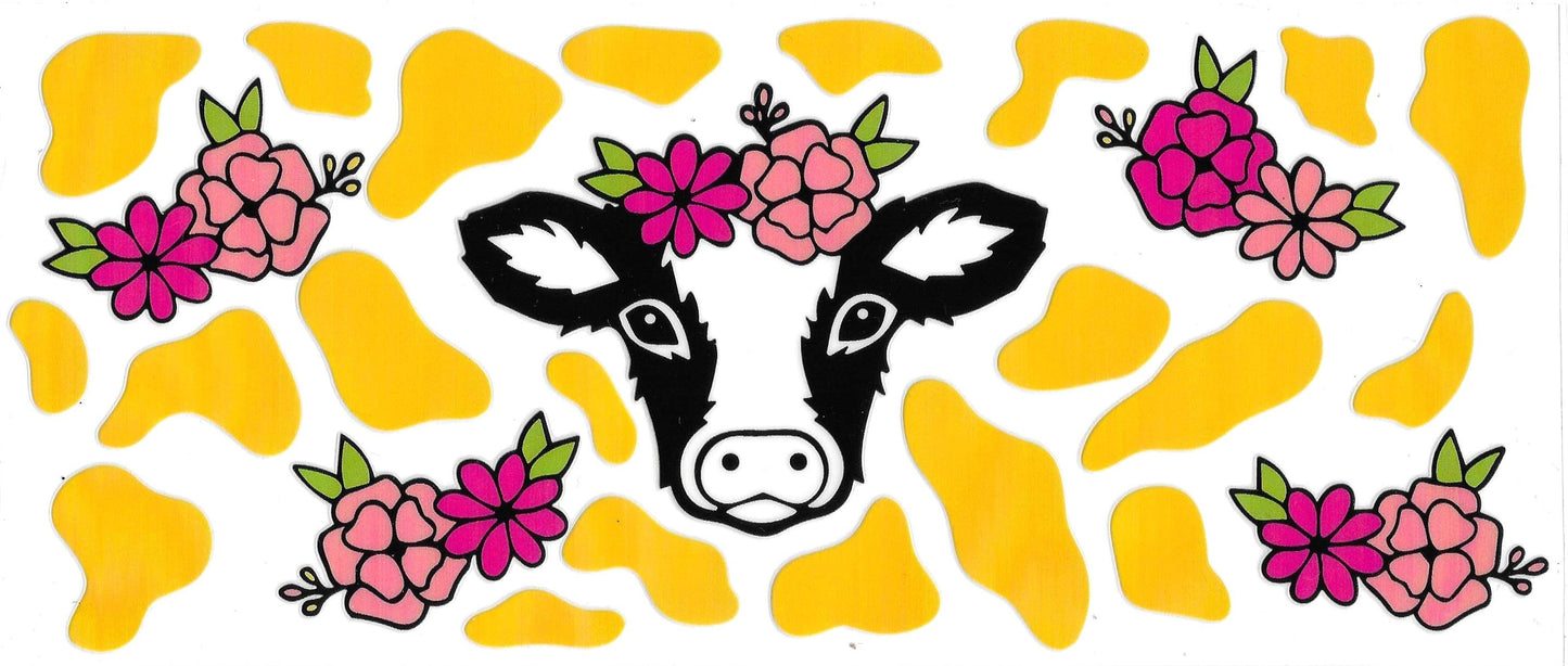 YELLOW PRINT COW