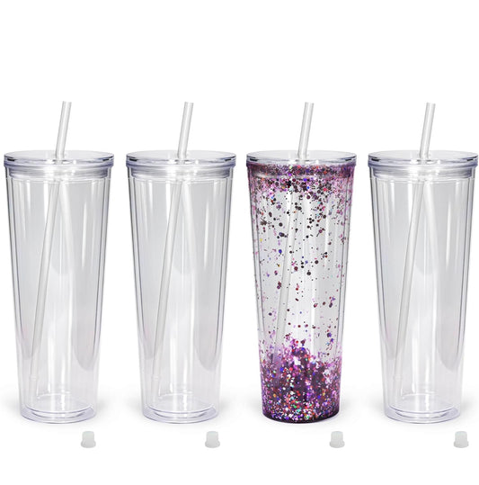 24oz Snow globe tumbler