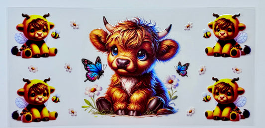 Cow Butterflies Bees