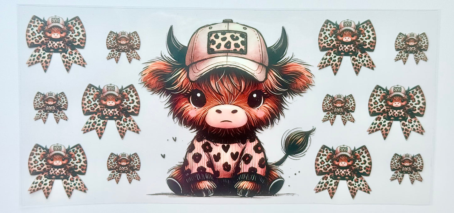 Leopard Bow Cow