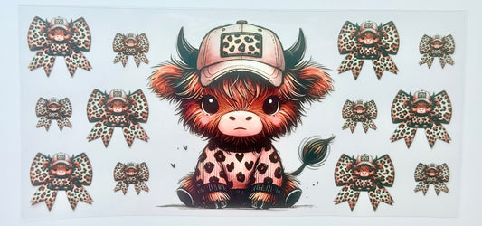 Leopard Bow Cow