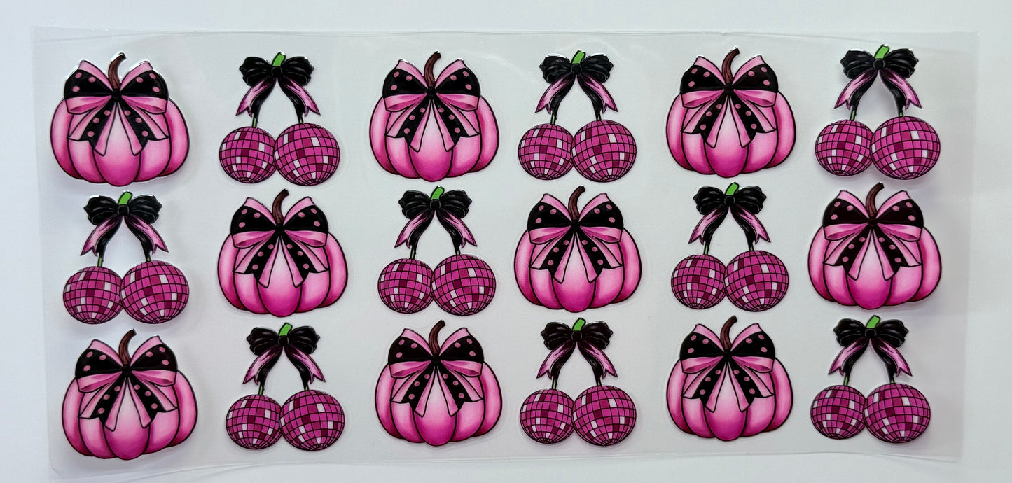 Pumpkins and cherries￼