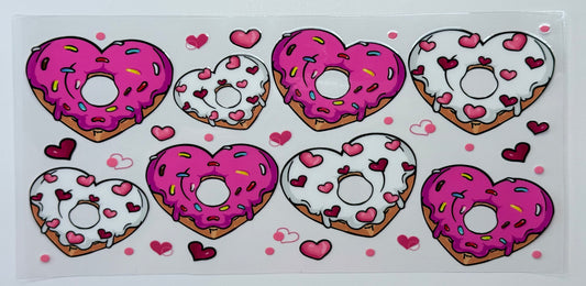 Heart doughnuts