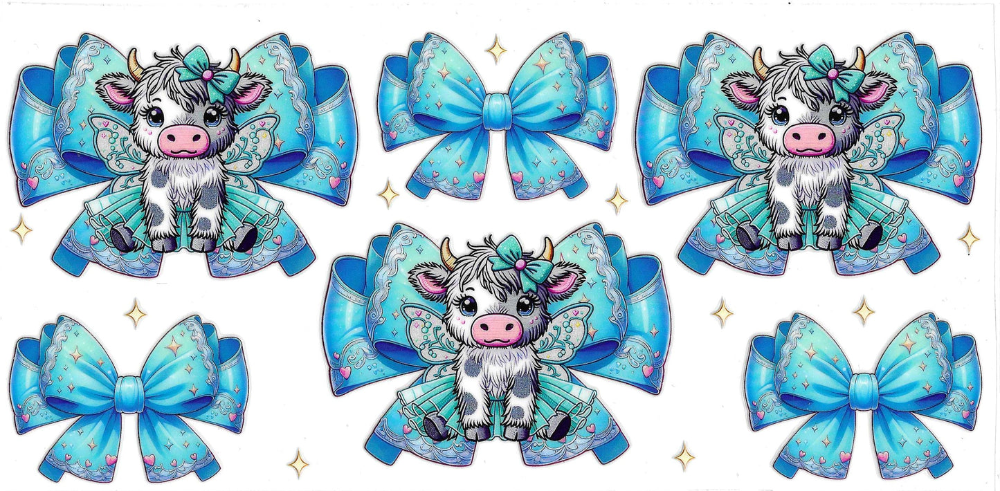 BLUE BOW COW