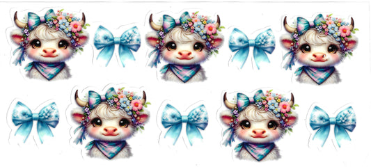 BLUE BOWS & COWS