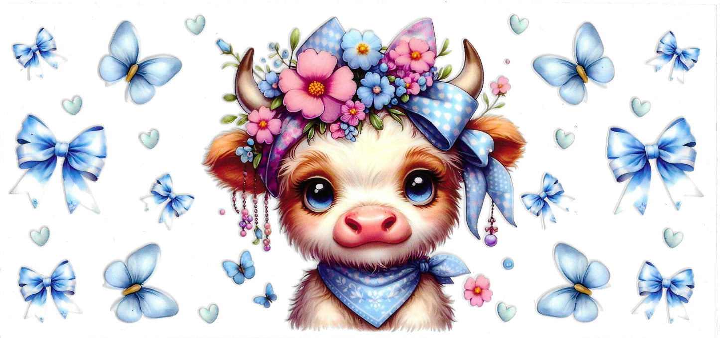 BLUE BANDANA COW