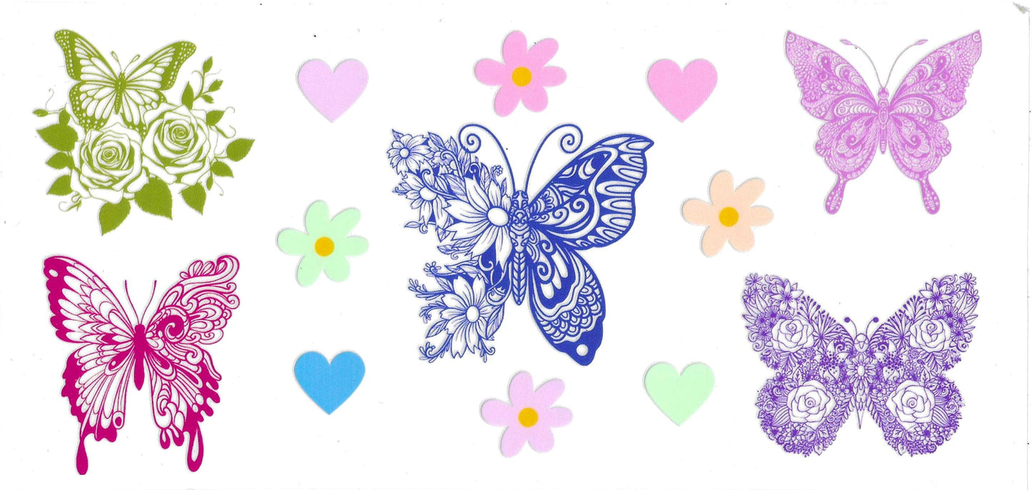 COLORFUL BUTTERFLIES HEART