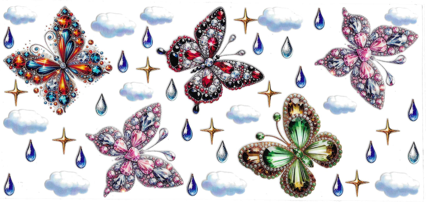 COLORFUL JEWLED BUTTERFLIES