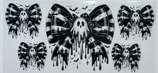 Black & White Bow Ghost
