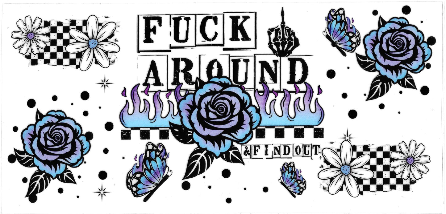 FAFO BLUE ROSE BUTTERFLIES