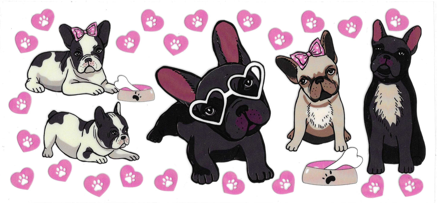 FRENCH BULL DOG HEARTS