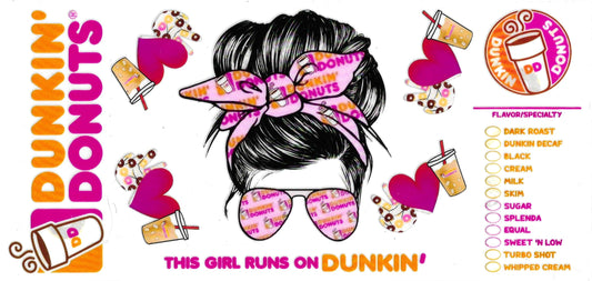 Girl Runs on Dunkin