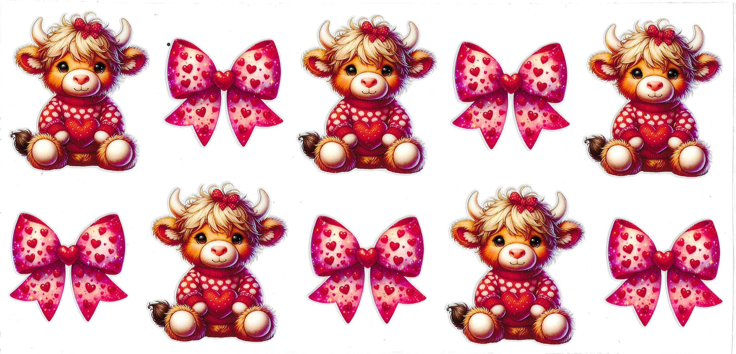 PINK HEART COW
