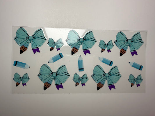 Blue school bows