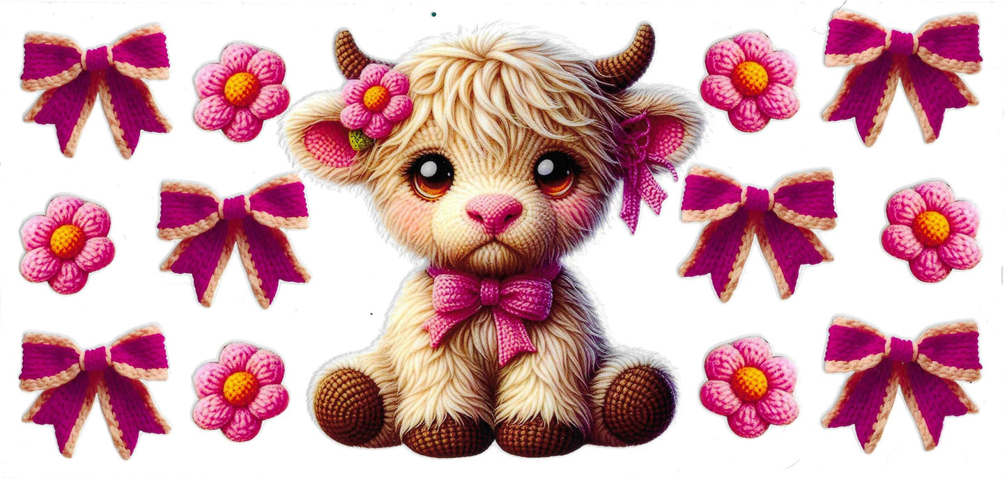 KNIT COW PINK BOW