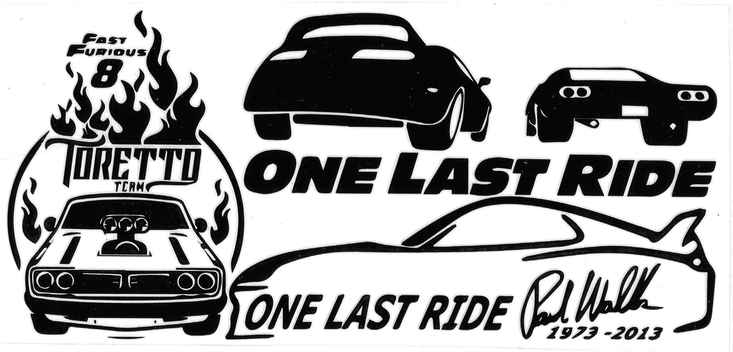ONE LAST RIDE PAUL WALKER
