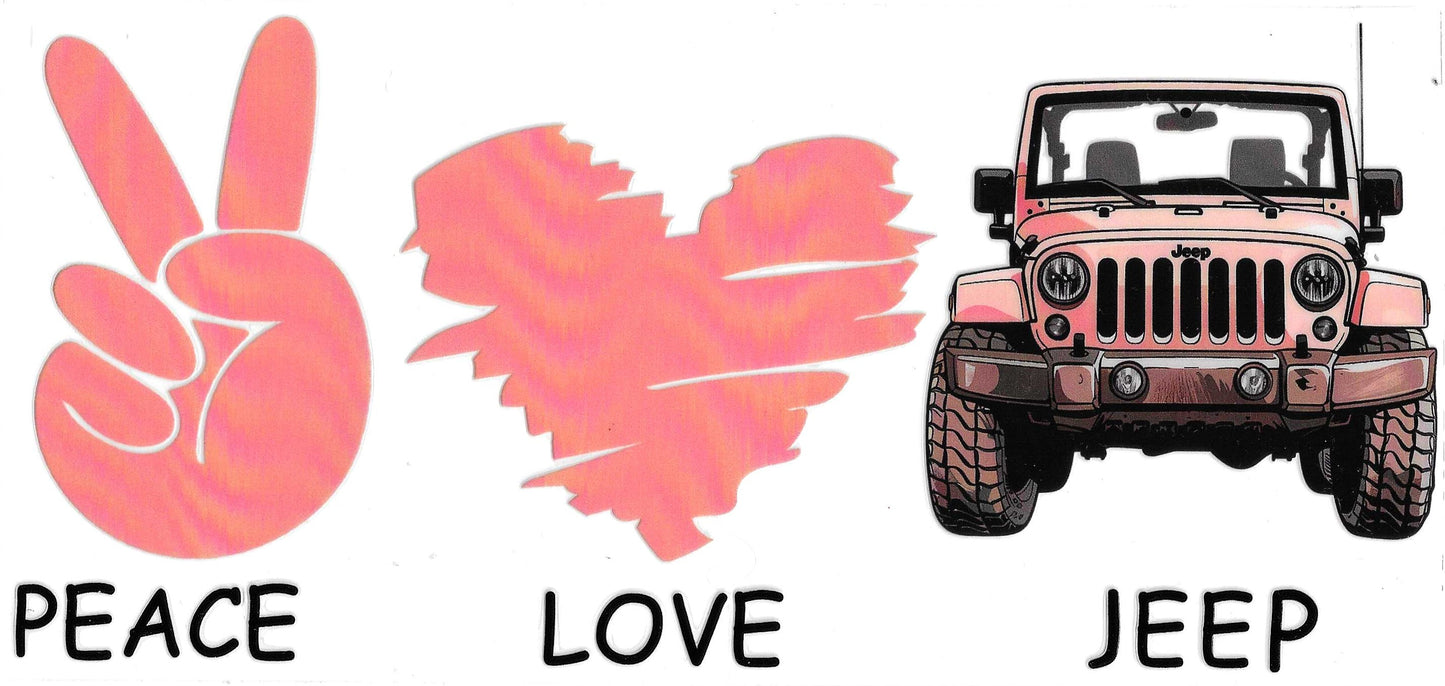 PEACE LOVE JEEP