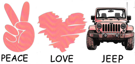 PEACE LOVE JEEP
