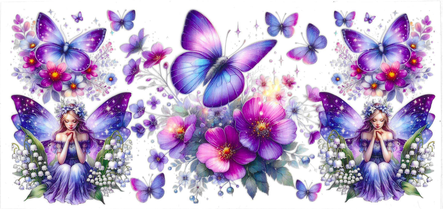 PURPLE BUTTERFLIES FAIRIES