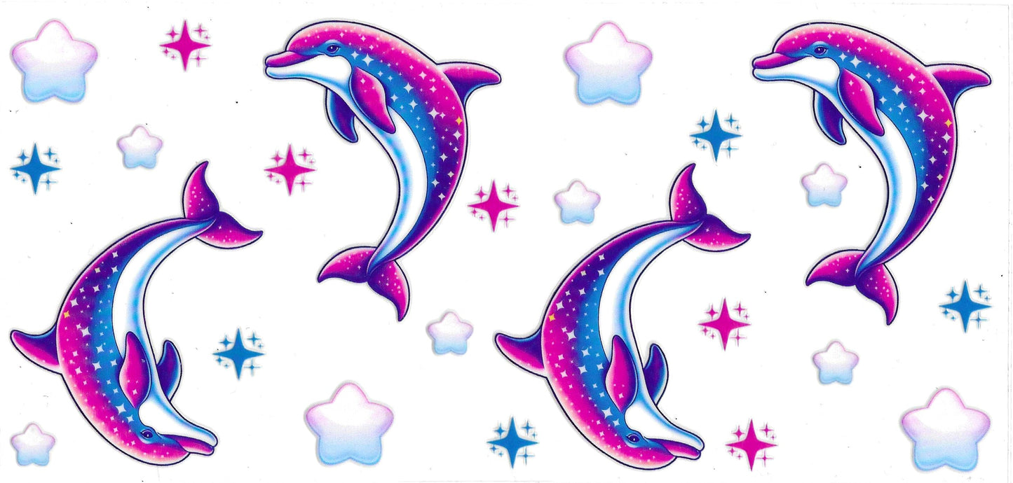 PINK PURPLE DOLPHINS