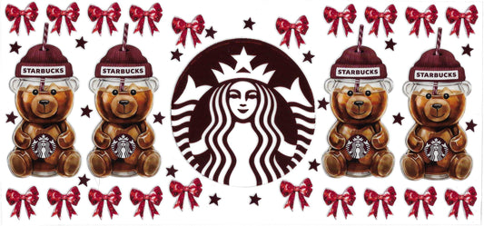 S Bear Red Bow