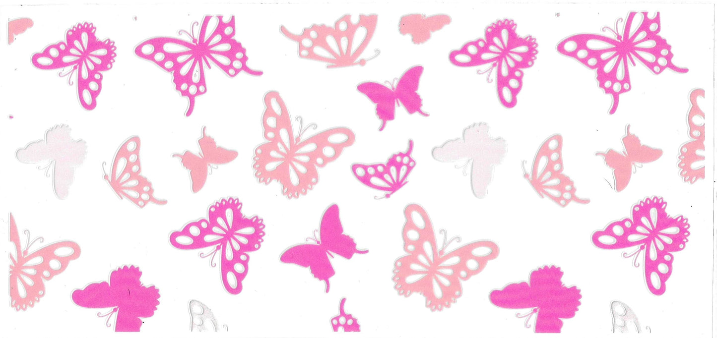 SHADES OF PINK BUTTERFLIES