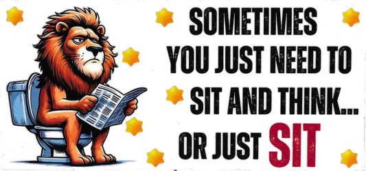 Sit and Think Lion