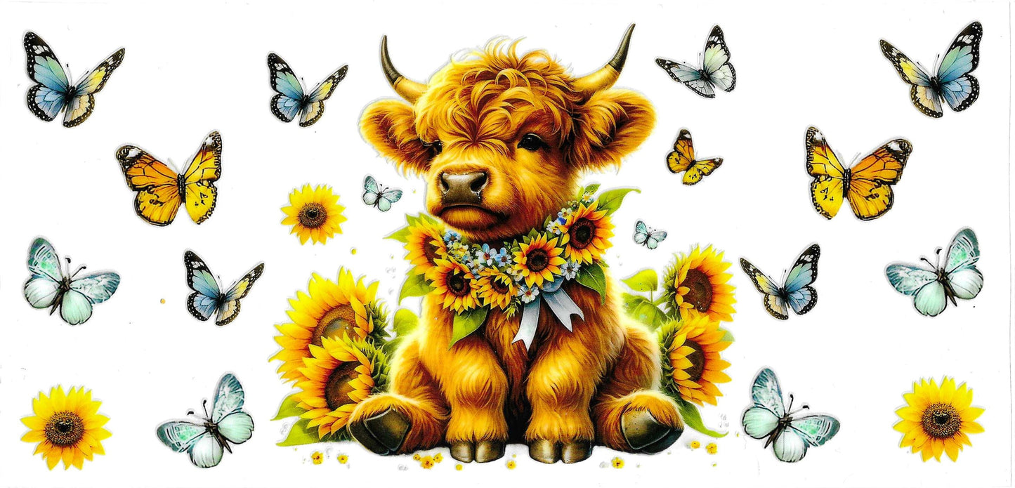 BUTTERFLY SUNFLOWER COW